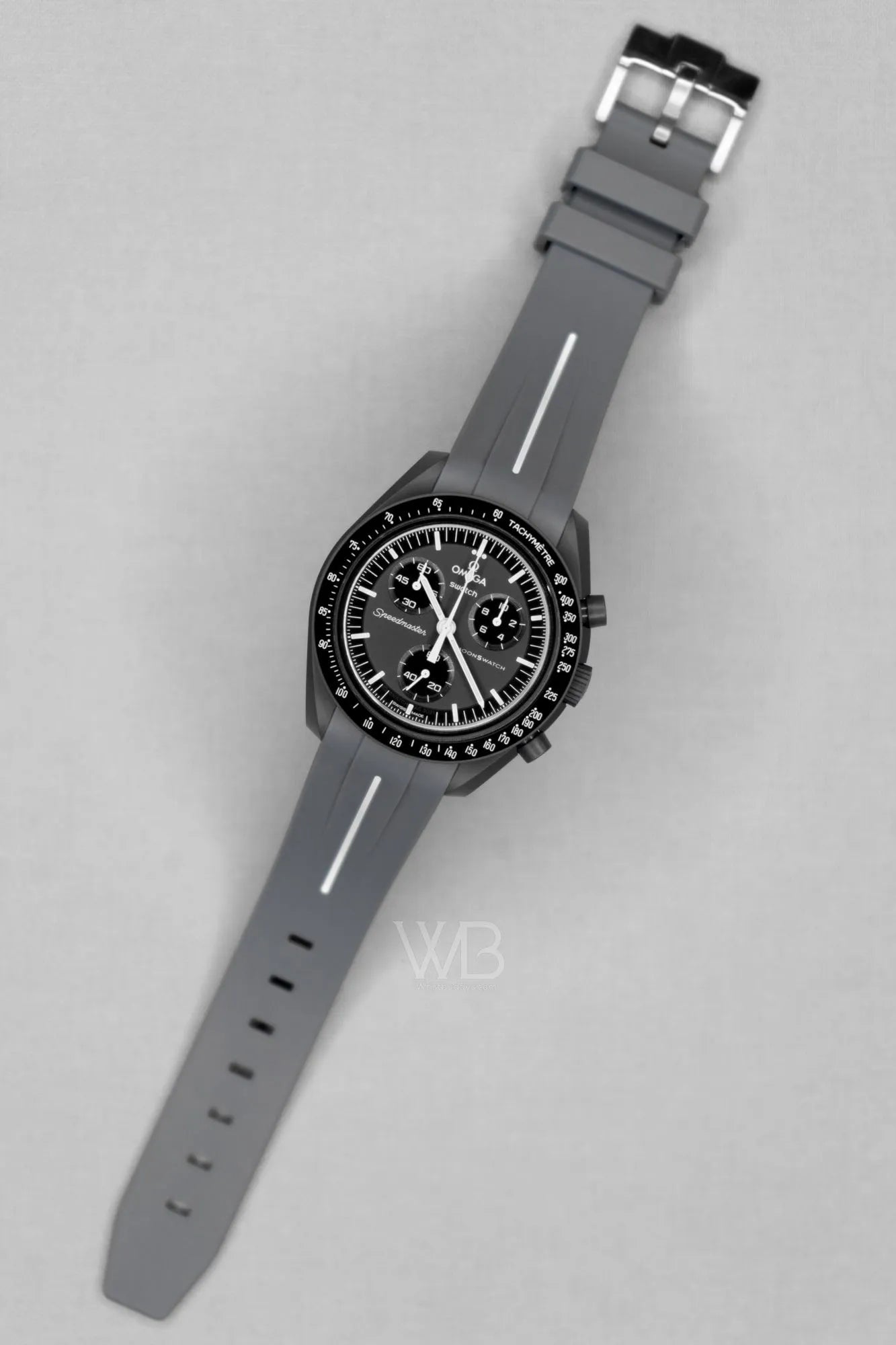 Curved Rubber Strap - Grey - OM Luxury