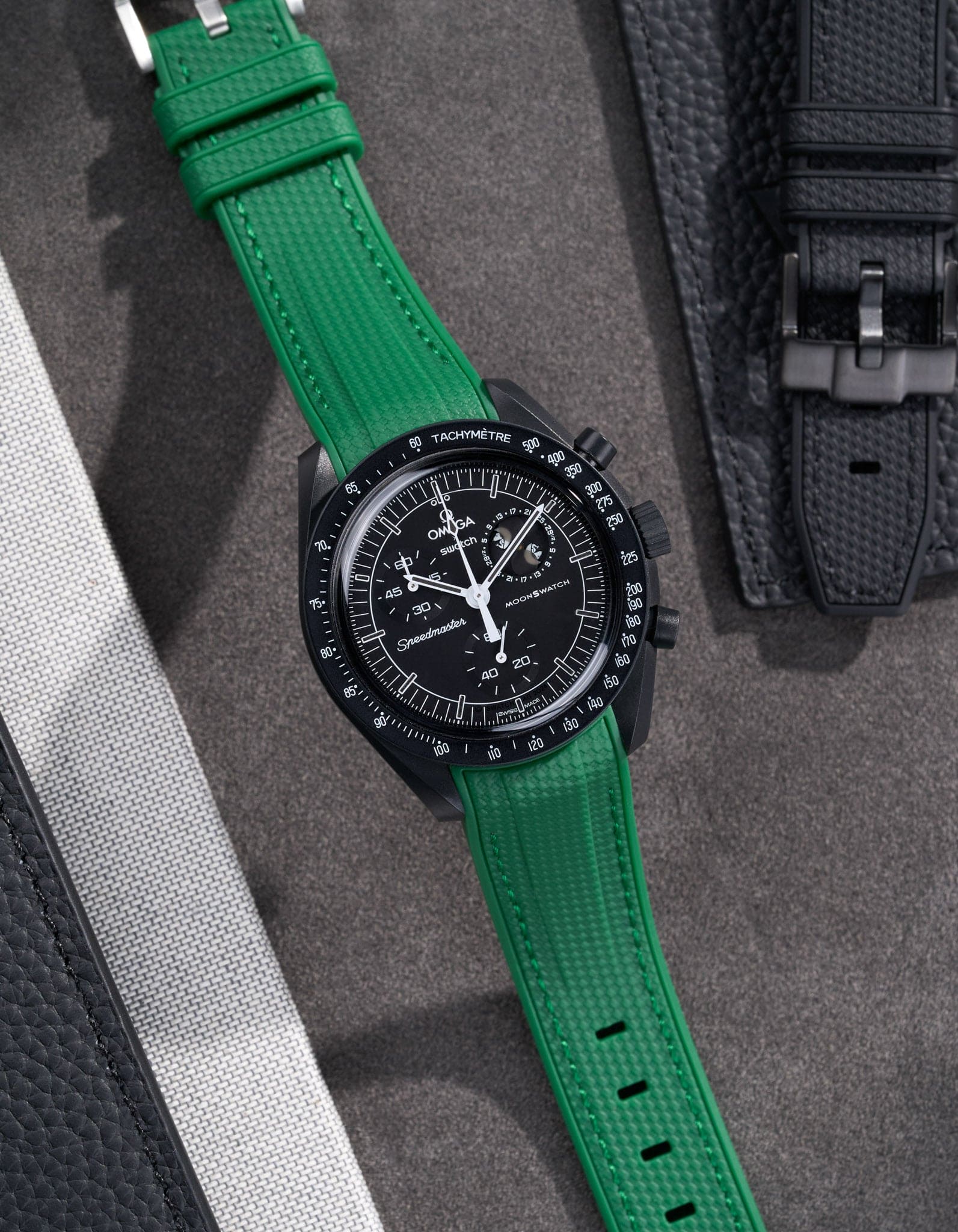 MoonSwatch Mission to The Moonphase - New Moon (Rubber Strap) - OM Luxury